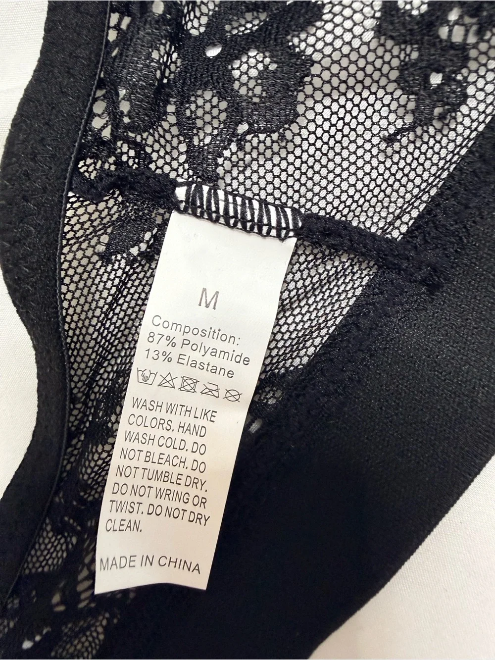Sheer Floral Lace Bralette - Black